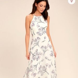 Lulus Floral Print Maxi Dress